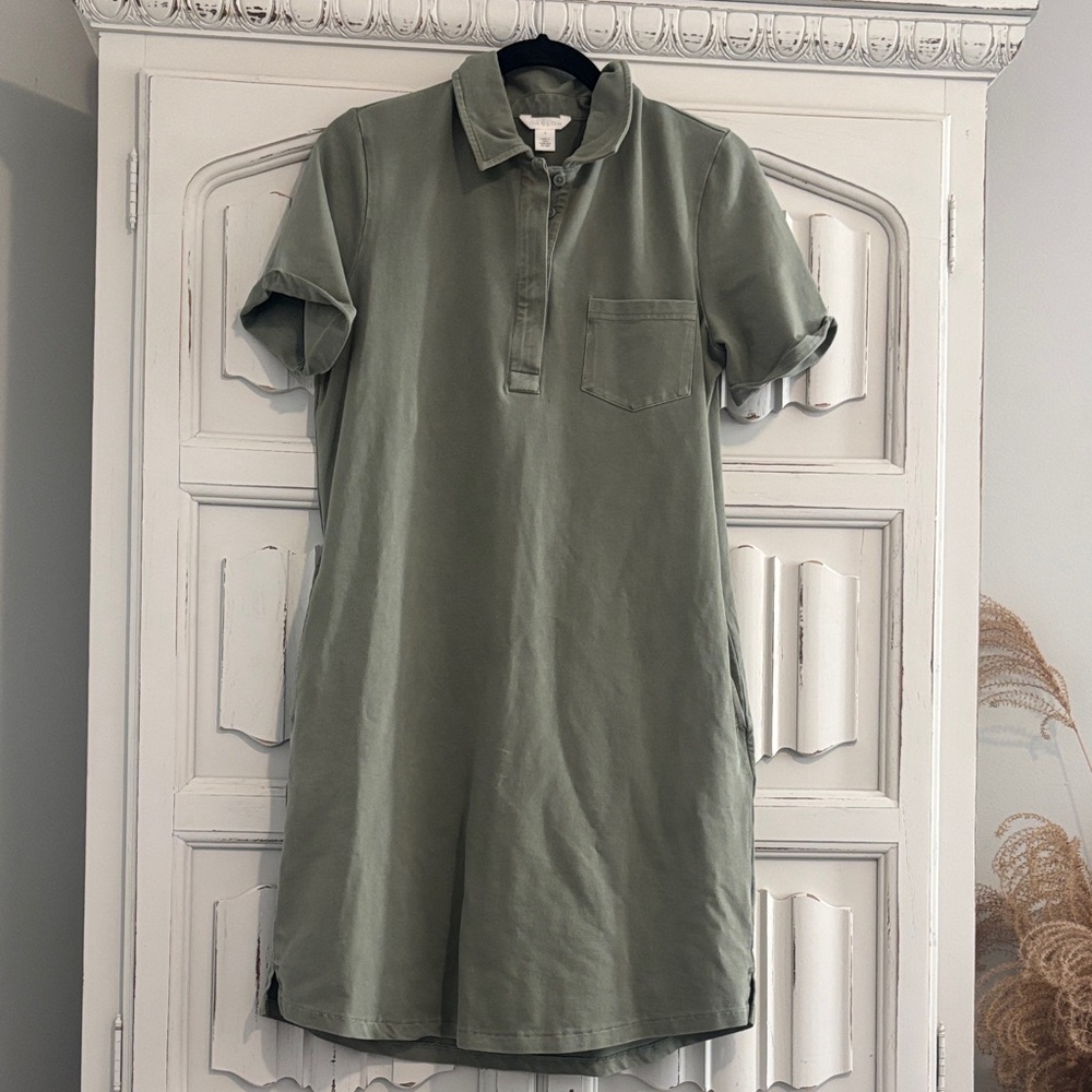 Caslon Olive Green Polo Dress